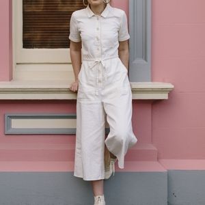 Madwell Wide Leg Cropped Utility Jumpsuit
